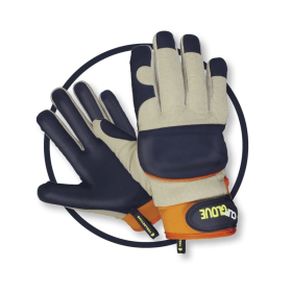 Clip Glove Leather Palm. Mens medium